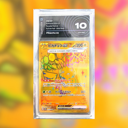 Pikachu EX SV8A-236 (AIGRADING 10)