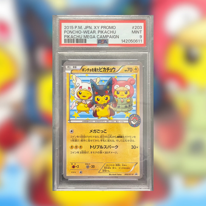 Pikachu Poncho XYP-203 (PSA 9)