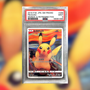 Munch Eevee, Psyduck, Rowlet, Pikachu (PSA 9)