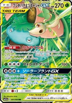 Venusaur & Snivy GX - Remix Bout (Double Rare) [sm11a-001]