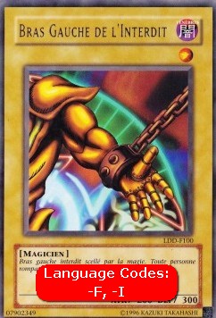 Braccio Sx del Proibito - La Leggenda del Drago Bianco Occhi Blu (Ultra Rare) [LDD-100]