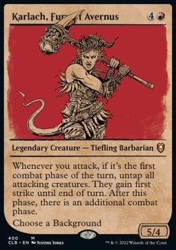 Karlach, Furia dell'Avernus - Leggende di Commander: Battaglia per Baldur’s Gate: Extras (Mythic) [XCLB-400]