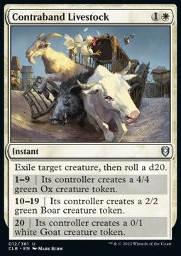 Bestiame di Contrabbando - Leggende di Commander: Battaglia per Baldur’s Gate (Uncommon) [CLB-12]