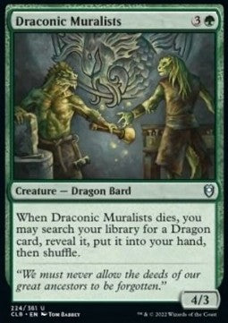 Muralisti Draconici - Leggende di Commander: Battaglia per Baldur’s Gate (Uncommon) [CLB-224]