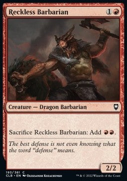 Barbaro Irruento - Leggende di Commander: Battaglia per Baldur’s Gate (Common) [CLB-193]